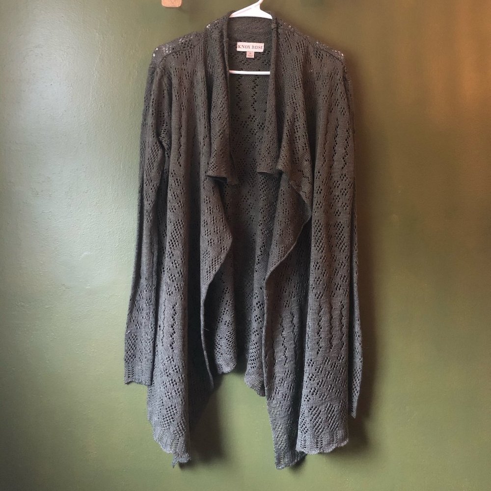 Olive Green Knox Rose Cardigan